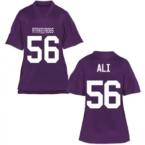 Alan Ali TCU Horned Frogs Women's Game Football College Jersey - Purple