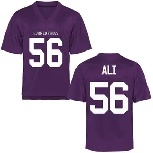Alan Ali TCU Horned Frogs Youth Game Football College Jersey - Purple