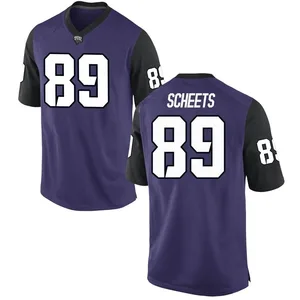 Austin Scheets Nike TCU Horned Frogs Men's Game Football College Jersey - Purple
