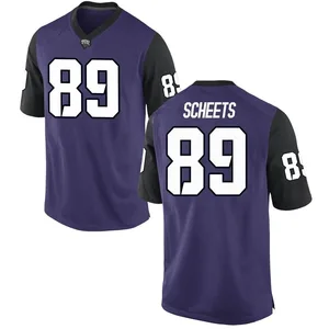 Austin Scheets Nike TCU Horned Frogs Men's Replica Football College Jersey - Purple