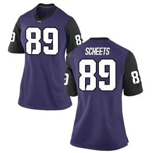 Austin Scheets Nike TCU Horned Frogs Women's Game Football College Jersey - Purple
