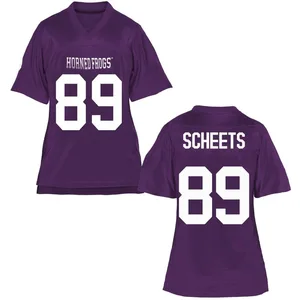 Austin Scheets TCU Horned Frogs Women's Game Football College Jersey - Purple