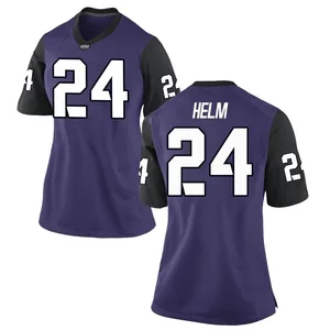 Avery Helm Nike TCU Horned Frogs Women's Game Football College Jersey - Purple