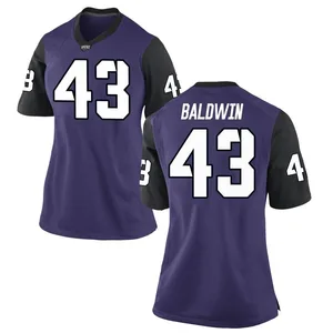 Blake Baldwin Nike TCU Horned Frogs Women's Replica Football College Jersey - Purple