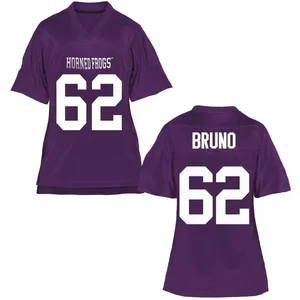 Carson Bruno TCU Horned Frogs Women's Game Football College Jersey - Purple