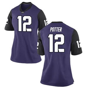 David Potter Nike TCU Horned Frogs Women's Replica Football College Jersey - Purple