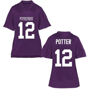 David Potter TCU Horned Frogs Women's Replica Football College Jersey - Purple