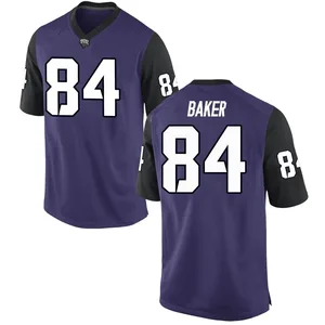 Gekyle Baker Nike TCU Horned Frogs Men's Game Football College Jersey - Purple