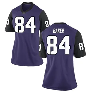 Gekyle Baker Nike TCU Horned Frogs Women's Replica Football College Jersey - Purple