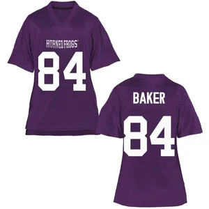 Gekyle Baker TCU Horned Frogs Women's Replica Football College Jersey - Purple