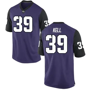 Griffin Kell Nike TCU Horned Frogs Men's Replica Football College Jersey - Purple