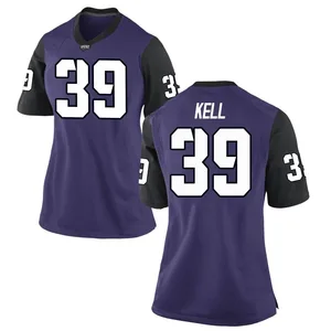 Griffin Kell Nike TCU Horned Frogs Women's Replica Football College Jersey - Purple