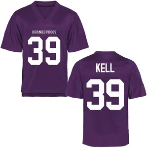 Griffin Kell TCU Horned Frogs Men's Replica Football College Jersey - Purple