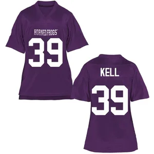 Griffin Kell TCU Horned Frogs Women's Game Football College Jersey - Purple