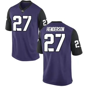 Gunnar Henderson Nike TCU Horned Frogs Men's Replica Football College Jersey - Purple
