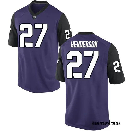Gunnar Henderson Nike TCU Horned Frogs Men's Replica Football College Jersey - Purple