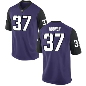 Hudson Hooper Nike TCU Horned Frogs Men's Replica Football College Jersey - Purple