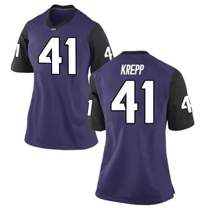 Hunter Krepp Nike TCU Horned Frogs Women's Replica Football College Jersey - Purple