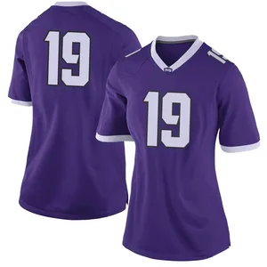 Jared Wiley Nike TCU Horned Frogs Women's Limited Football College Jersey - Purple