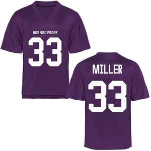 Kendre Miller TCU Horned Frogs Youth Replica Football College Jersey - Purple