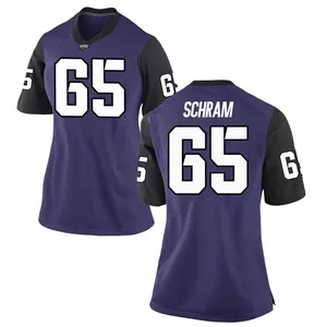 Logan Schram Nike TCU Horned Frogs Women's Game Football College Jersey - Purple