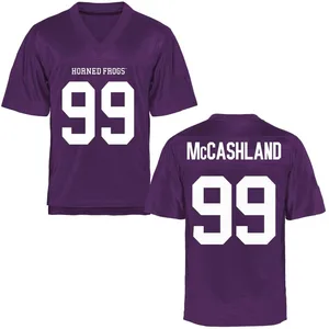 Nate McCashland TCU Horned Frogs Men's Game Football College Jersey - Purple