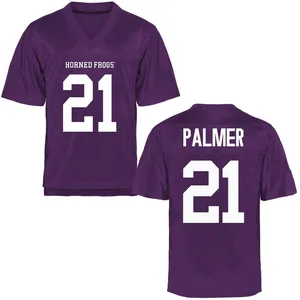 Nate Palmer TCU Horned Frogs Youth Game Football College Jersey - Purple