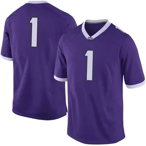 Quentin Johnston Nike TCU Horned Frogs Men's Limited Football College Jersey - Purple