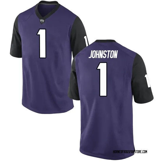 Quentin Johnston Nike TCU Horned Frogs Men's Replica Football College Jersey - Purple