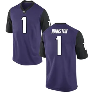 Quentin Johnston TCU Horned Frogs Youth Game Football College Jersey - Purple