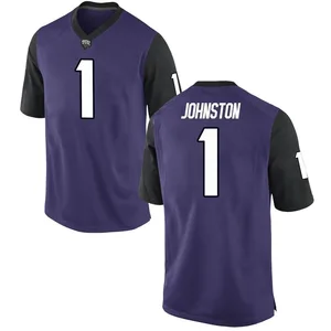 Quentin Johnston TCU Horned Frogs Youth Replica Football College Jersey - Purple