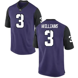 Savion Williams Nike TCU Horned Frogs Men's Game Football College Jersey - Purple