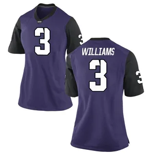 Savion Williams Nike TCU Horned Frogs Women's Replica Football College Jersey - Purple