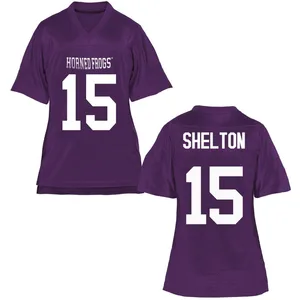 Terry Shelton TCU Horned Frogs Women's Replica Football College Jersey - Purple