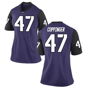Thomas Coppinger Nike TCU Horned Frogs Women's Game Football College Jersey - Purple