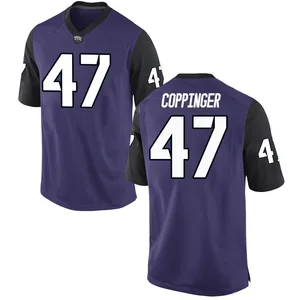 Thomas Coppinger Nike TCU Horned Frogs Youth Game Football College Jersey - Purple