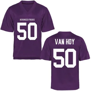Witten Van Hoy TCU Horned Frogs Men's Replica Football College Jersey - Purple
