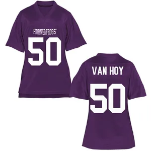 Witten Van Hoy TCU Horned Frogs Women's Replica Football College Jersey - Purple