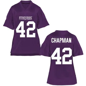 Zachary Chapman TCU Horned Frogs Women's Game Football College Jersey - Purple
